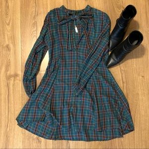 Zara plaid dress